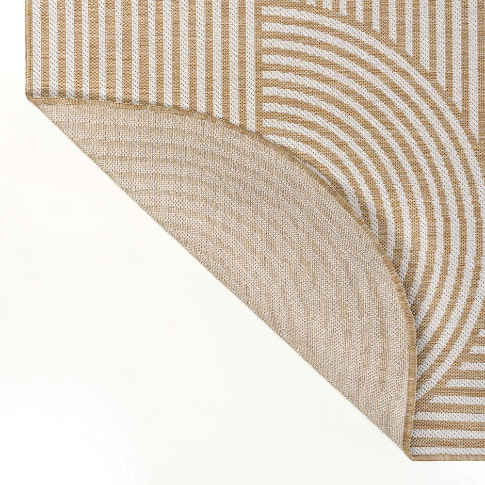 Fern Modern Geometric Arch Stripe Indoor/Outdoor Area Rug