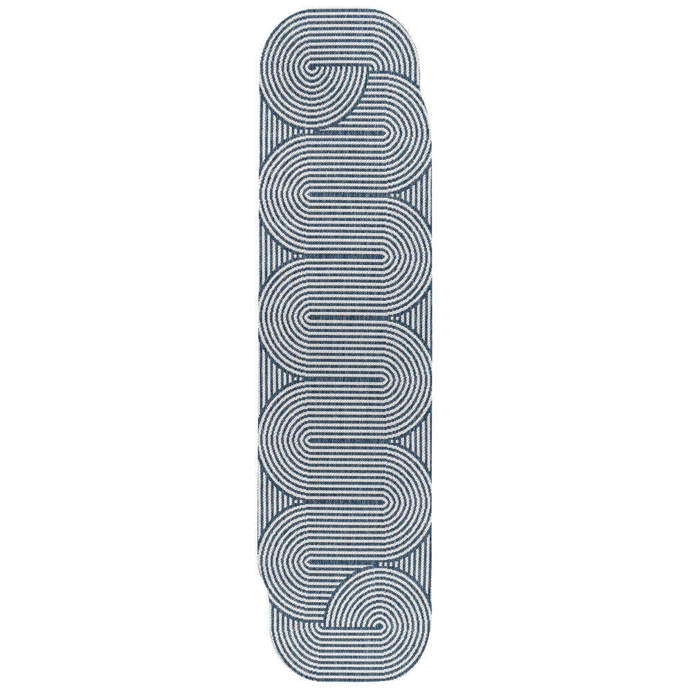 Fern Modern Geometric Arch Stripe Indoor/Outdoor Area Rug