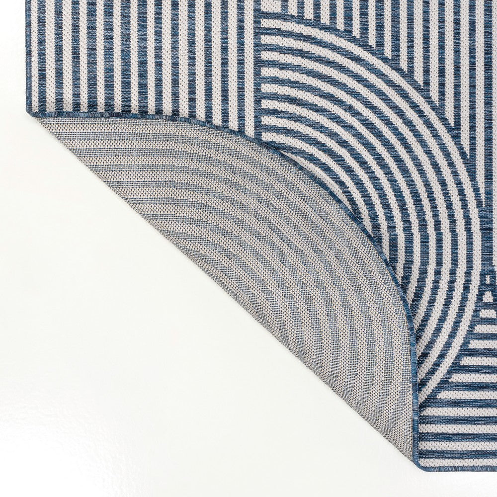 Fern Modern Geometric Arch Stripe Indoor/Outdoor Area Rug