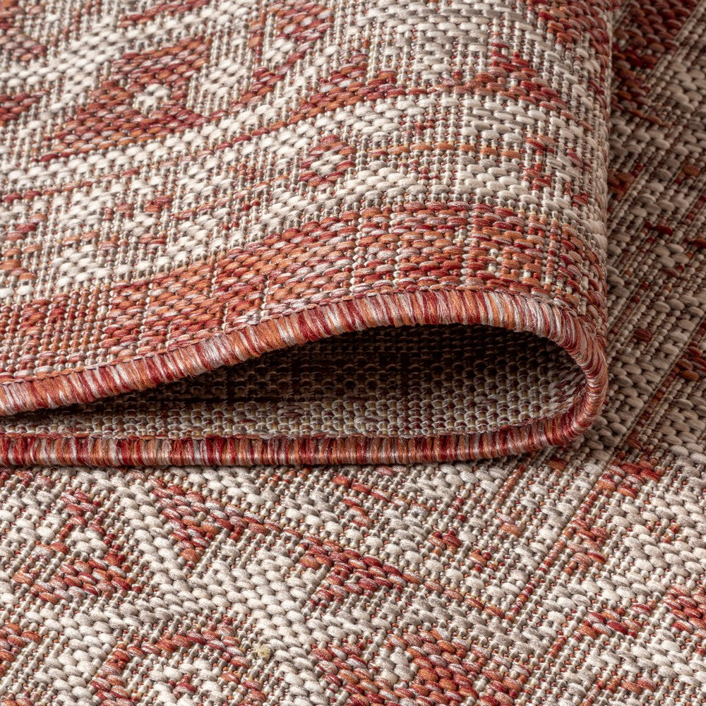 Luke Medallion Textured Weave Indoor/outdoor Runner Rug
