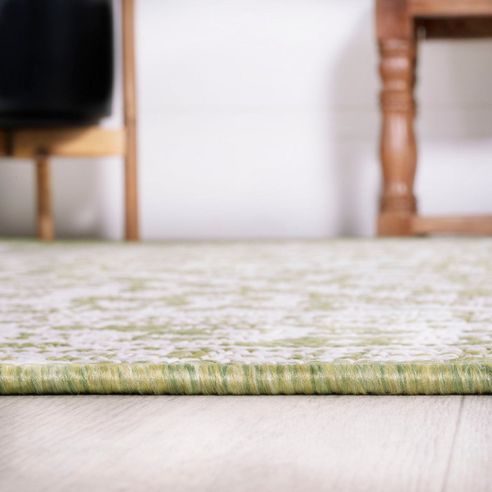 Luke Medallion Textured Weave Indoor/outdoor Runner Rug