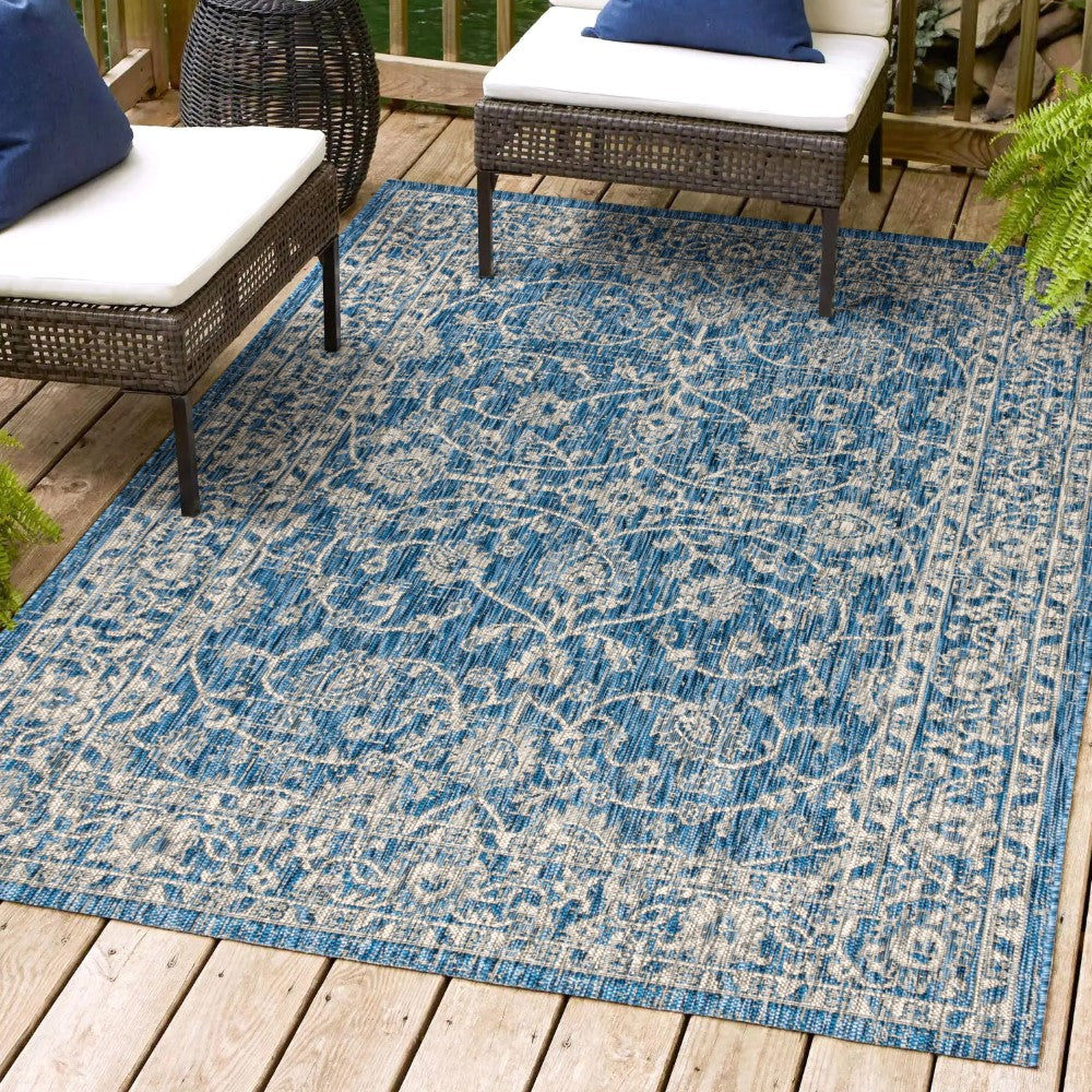 Huon Palazzo Vine and Border Indoor/Outdoor Area Rug