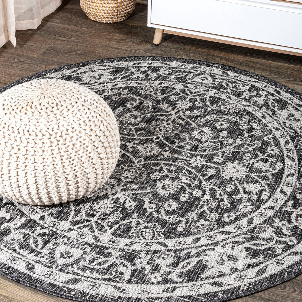 Huon Palazzo Vine and Border Indoor/Outdoor Area Rug