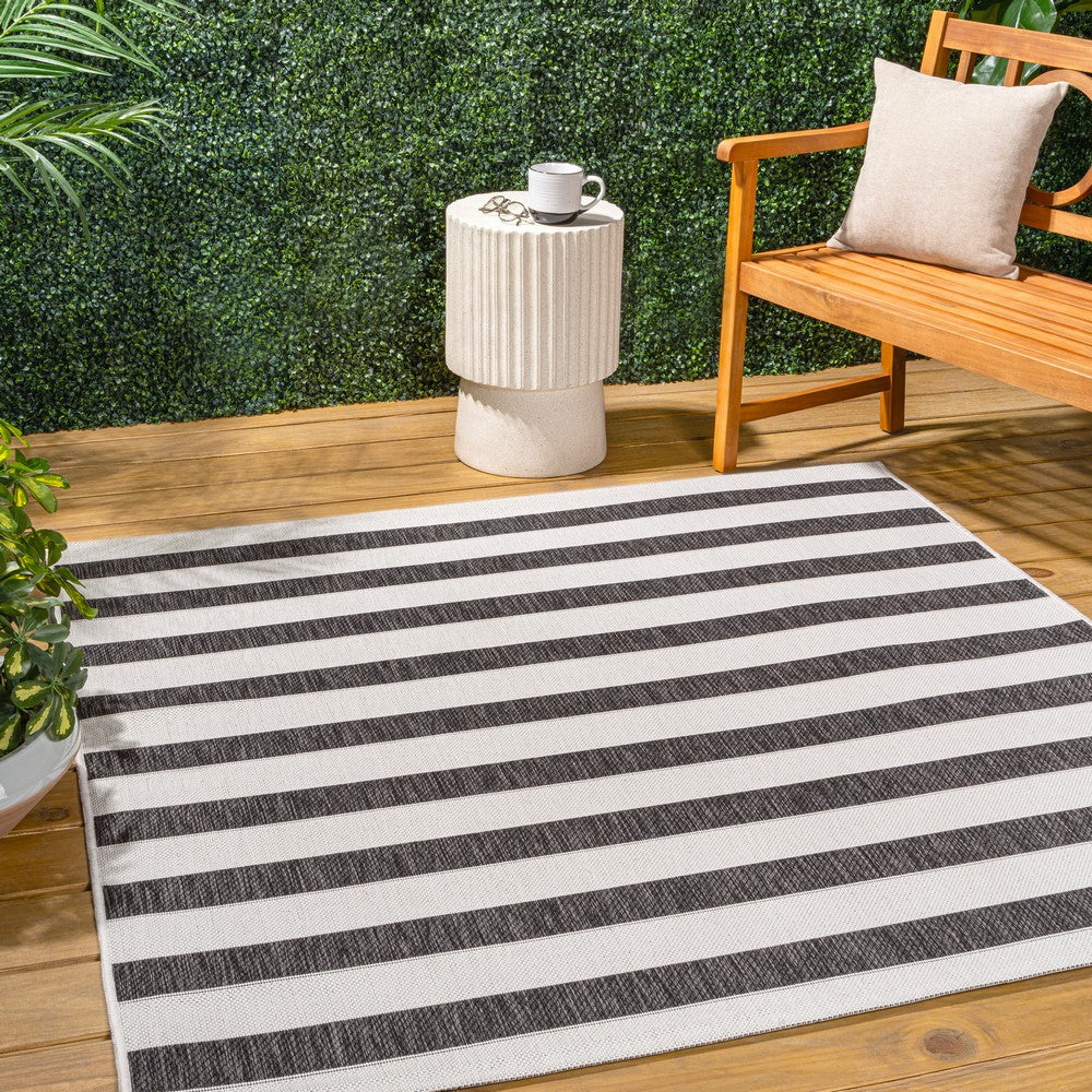 Rowena wide Stripe Indoor/outdoor Area Rug