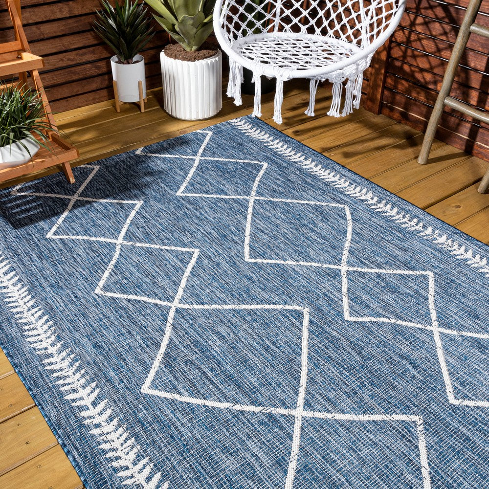 Gandra Derya Tribal Diamond Trellis Indoor/Outdoor Area Rug