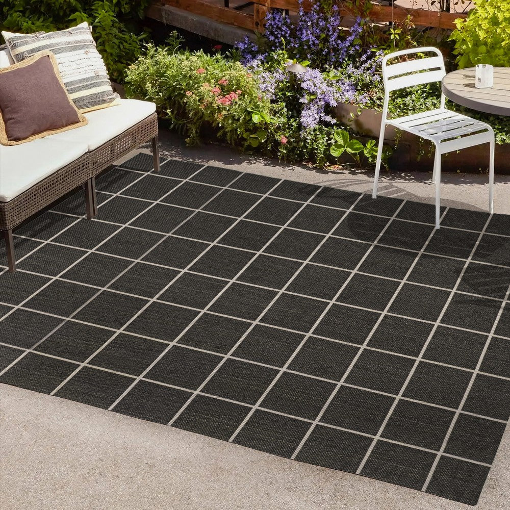 Mae Modern Squares Indoor/outdoor Area Rug