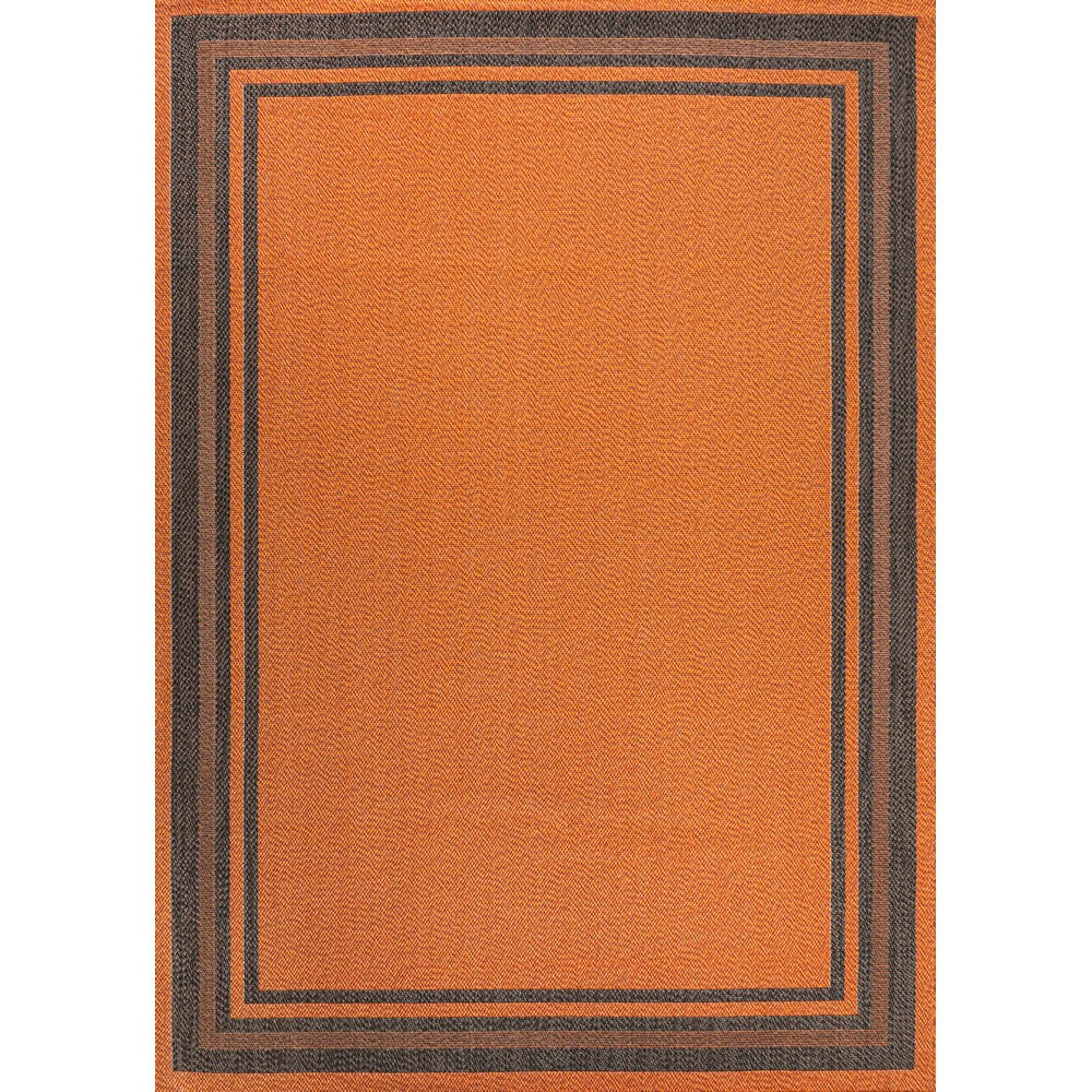 Mae Modern Border Stripe Indoor/outdoor Area Rug