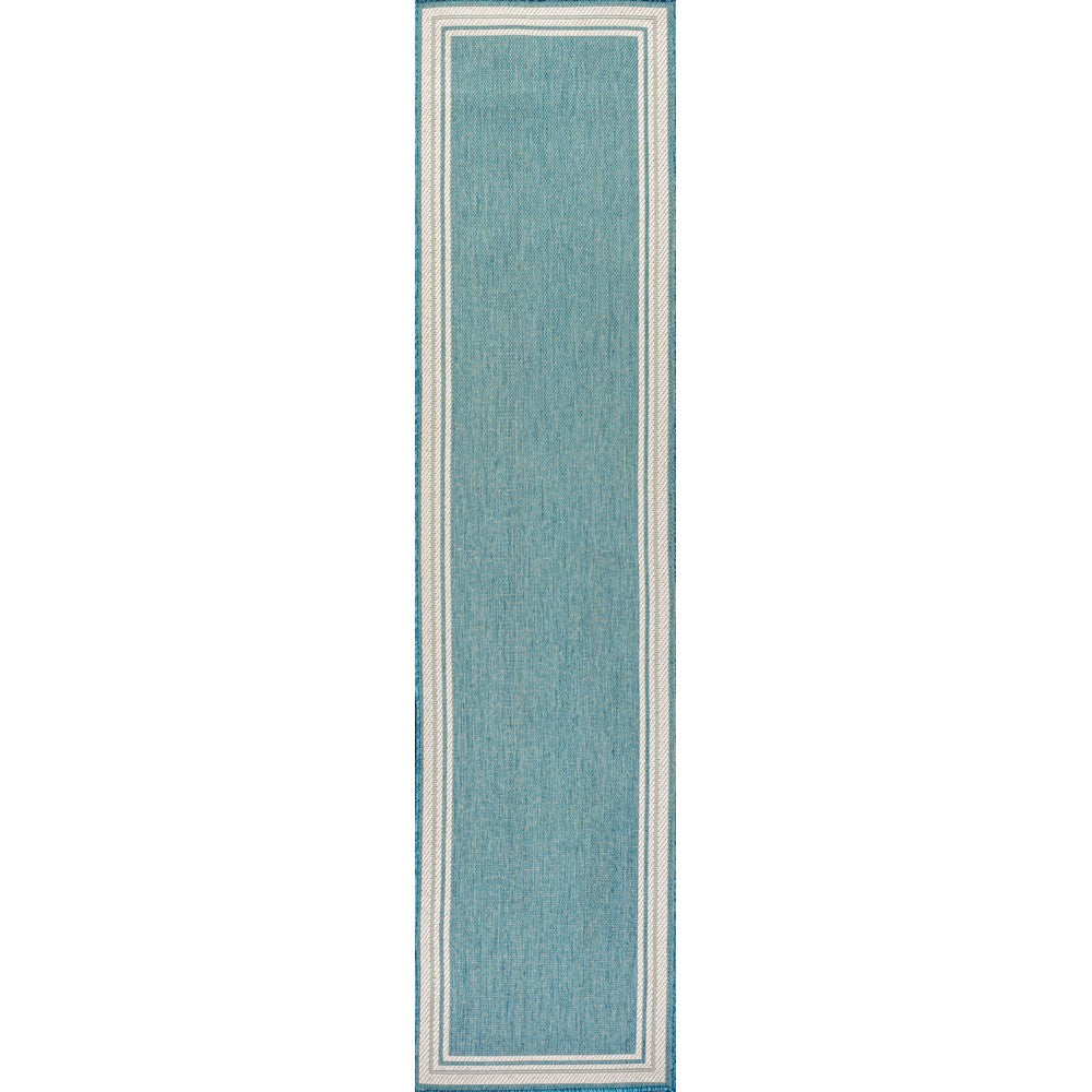 Mae Modern Border Stripe Indoor/outdoor Area Rug