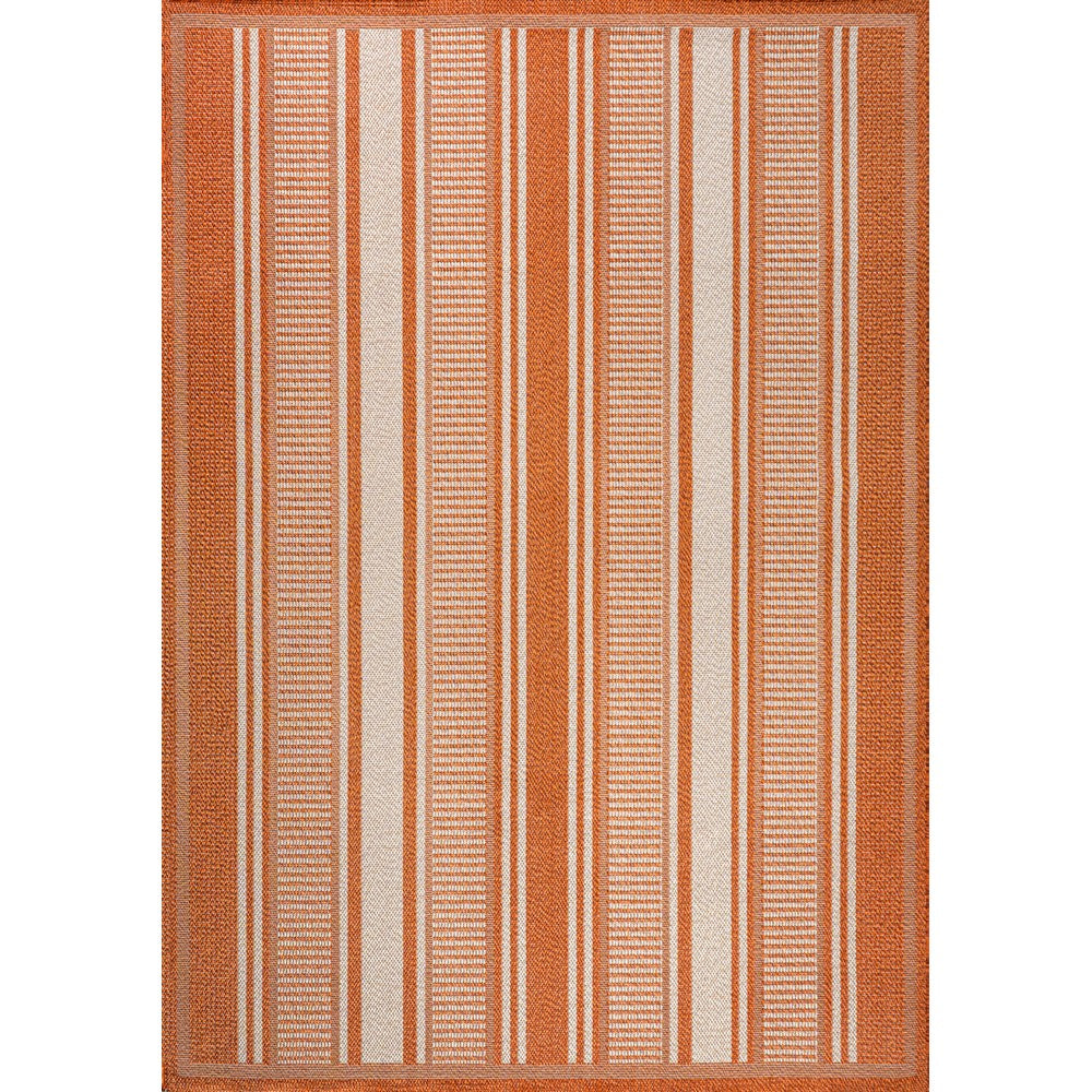 Gibson Modern Double Stripe Indoor/outdoor Area Rug