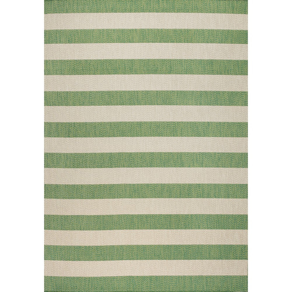 Amos Two-tone Wide Stripe Indoor/outdoor Area Rug