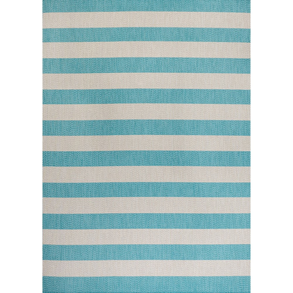 Amos Two-tone Wide Stripe Indoor/outdoor Area Rug