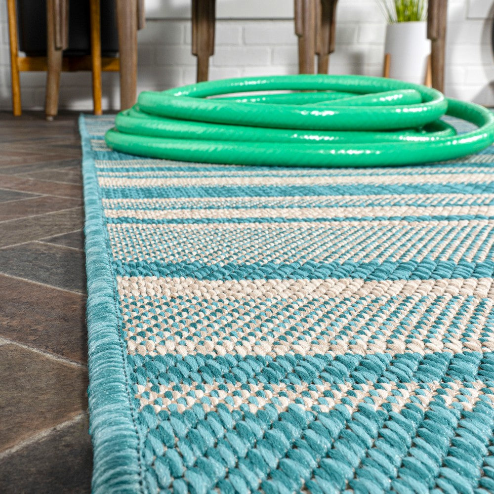 Jane Wavy Stripe Modern Indoor/outdoor Area Rug