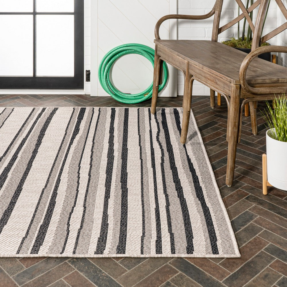 Jane Wavy Stripe Modern Indoor/outdoor Area Rug
