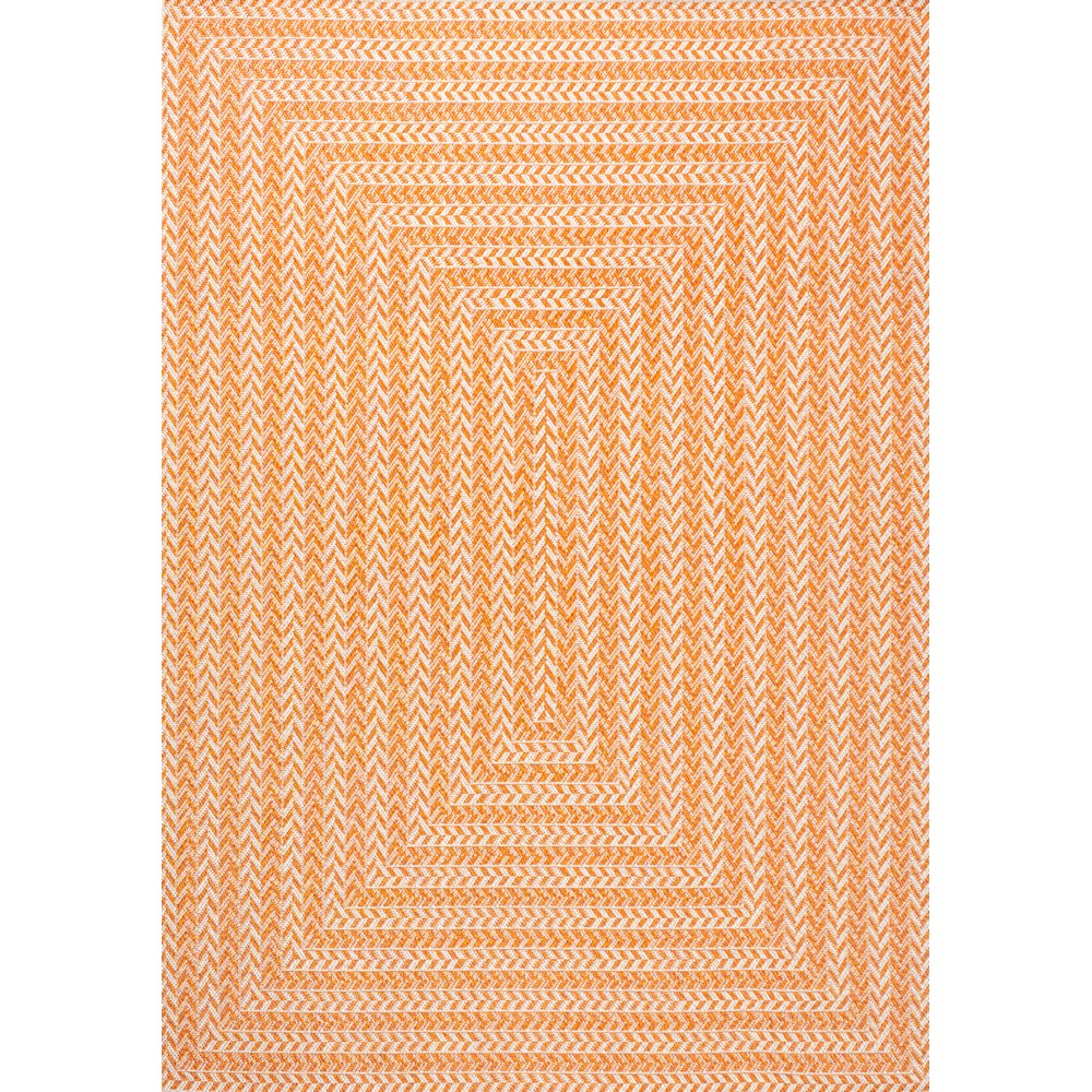 Ortega Modern Concentric Squares Indoor/outdoor Area Rug