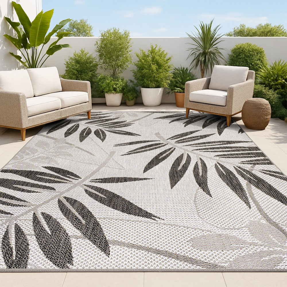 Angie Tropical Palm Leaf Indoor/outdoor Area Rug
