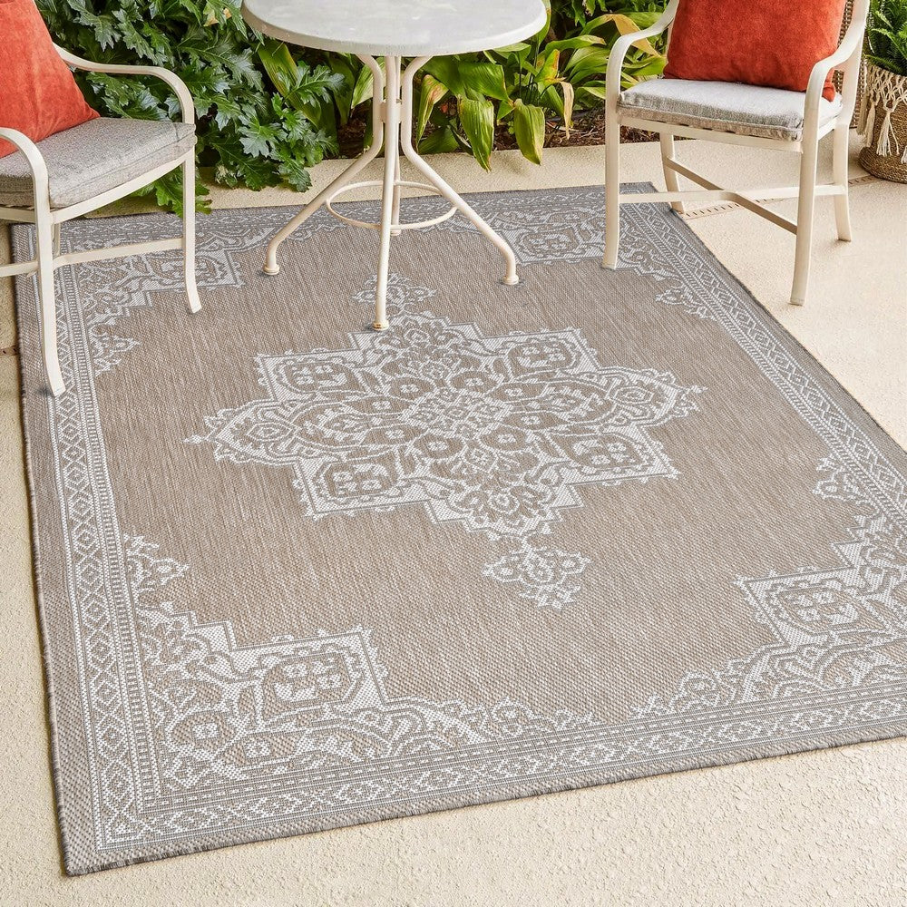 Bloom Vintage Casual Medallion Indoor/Outdoor Area Rug