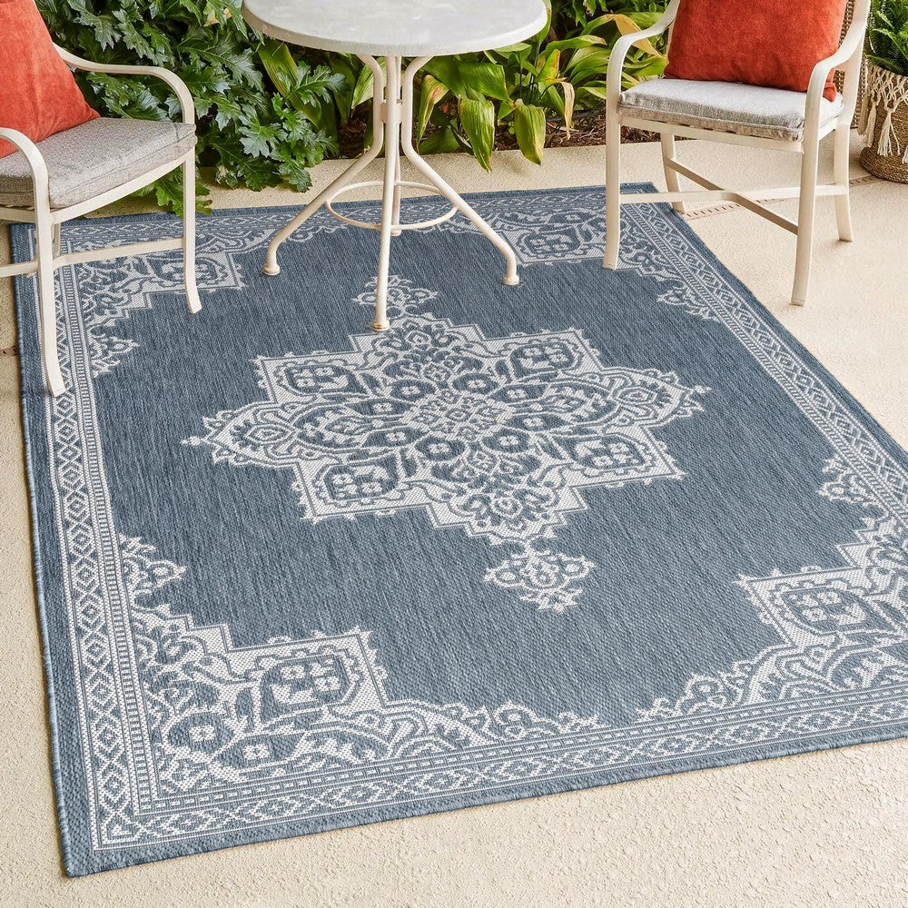 Bloom Vintage Casual Medallion Indoor/Outdoor Area Rug