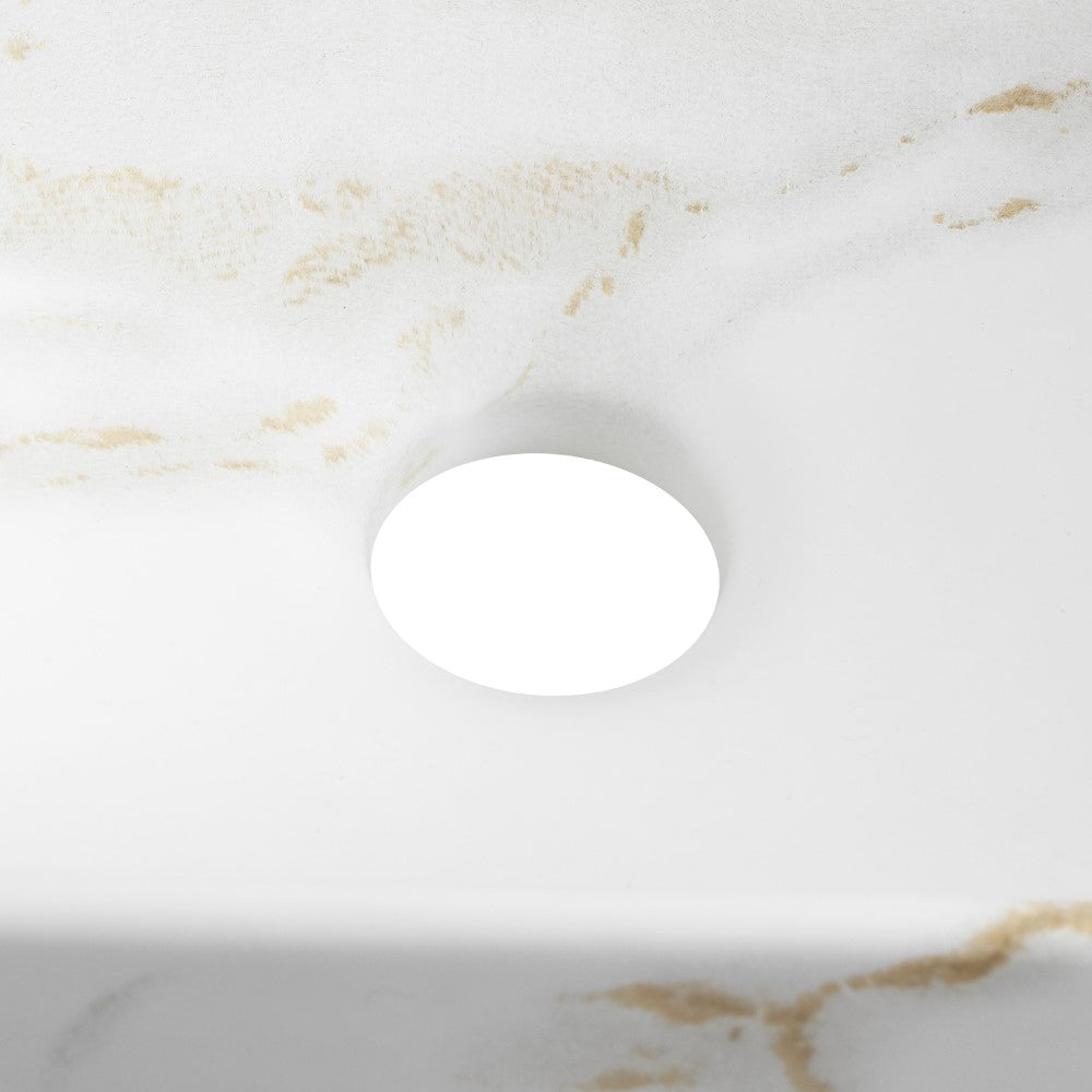 Aurora 15 in. W x 8 in. D Modern Wall Mounted Rectangular Ceramic Mini Sink