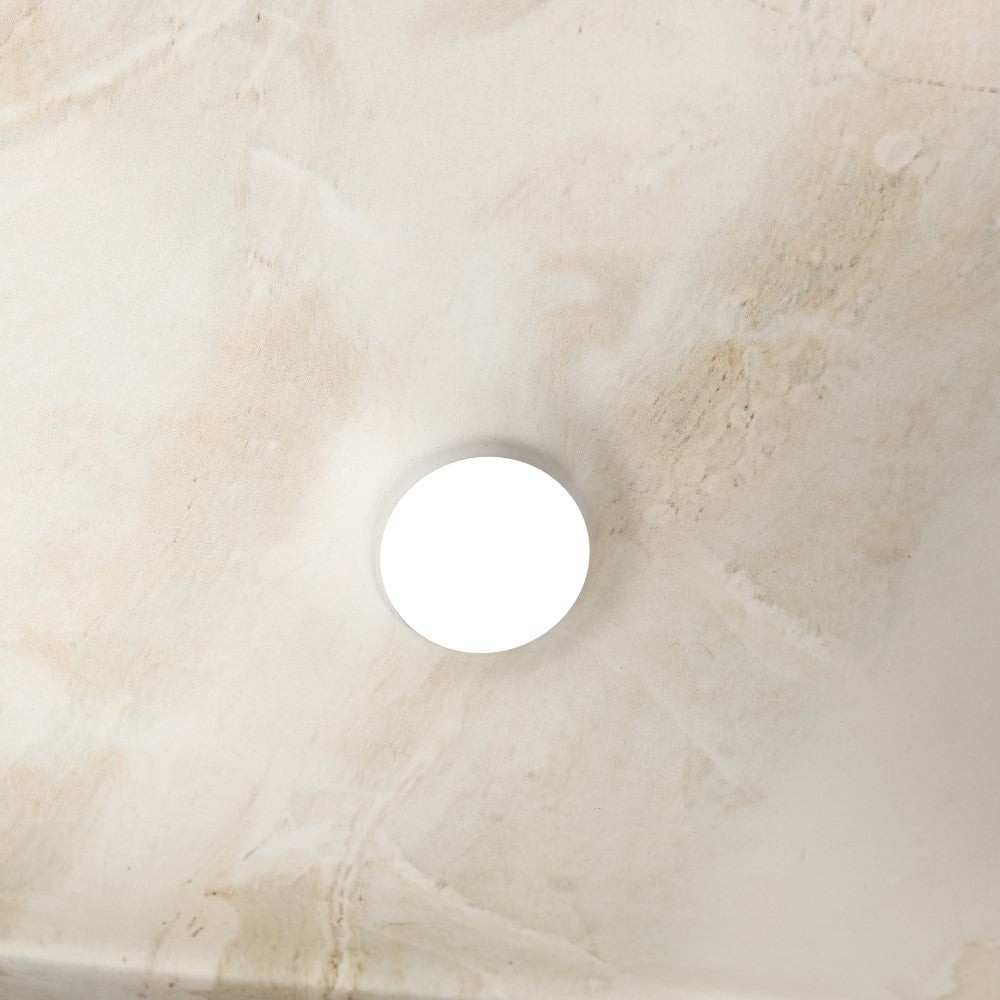 Aurora 15 in. W x 8 in. D Modern Wall Mounted Rectangular Ceramic Mini Sink