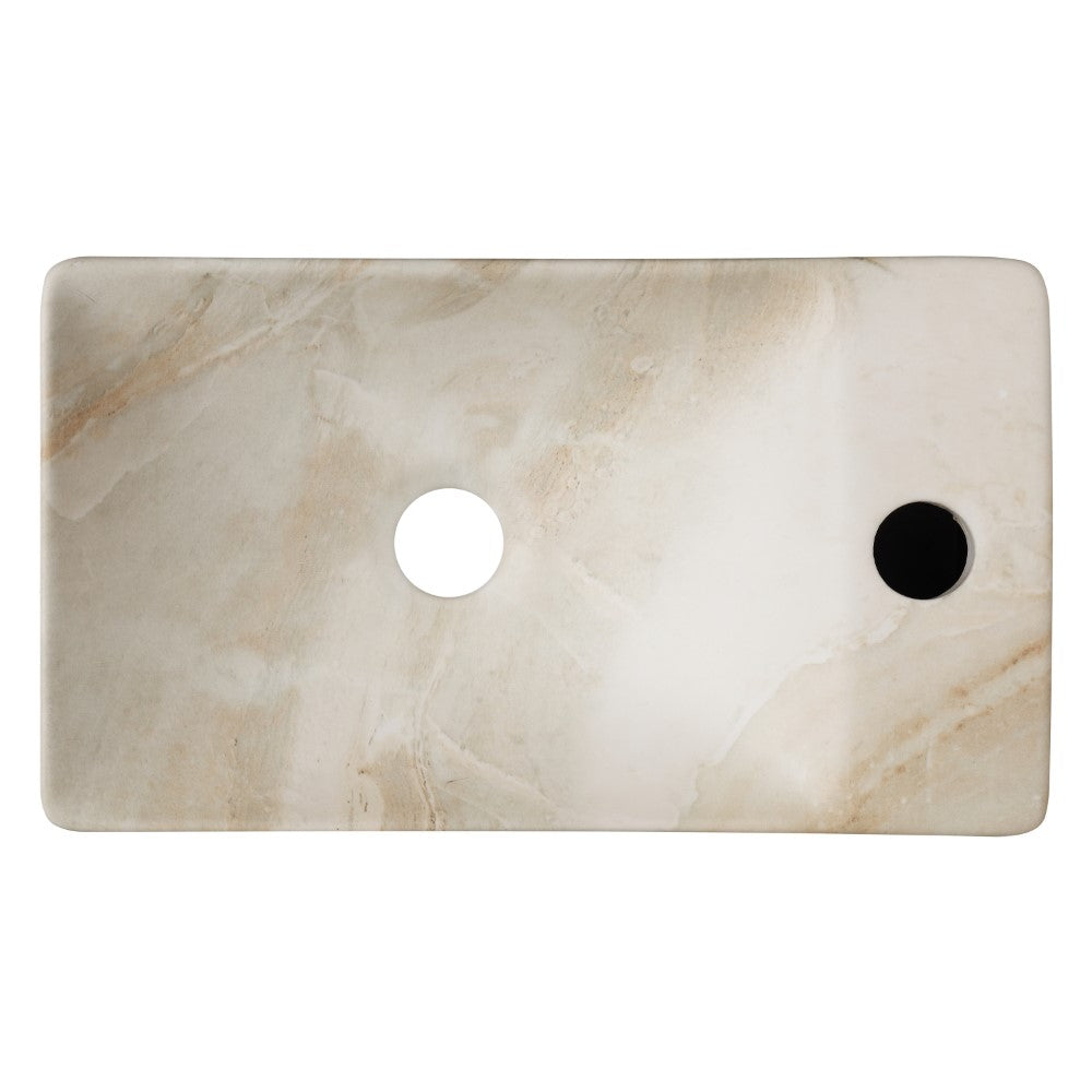 Aurora 15 in. W x 8 in. D Modern Wall Mounted Rectangular Ceramic Mini Sink