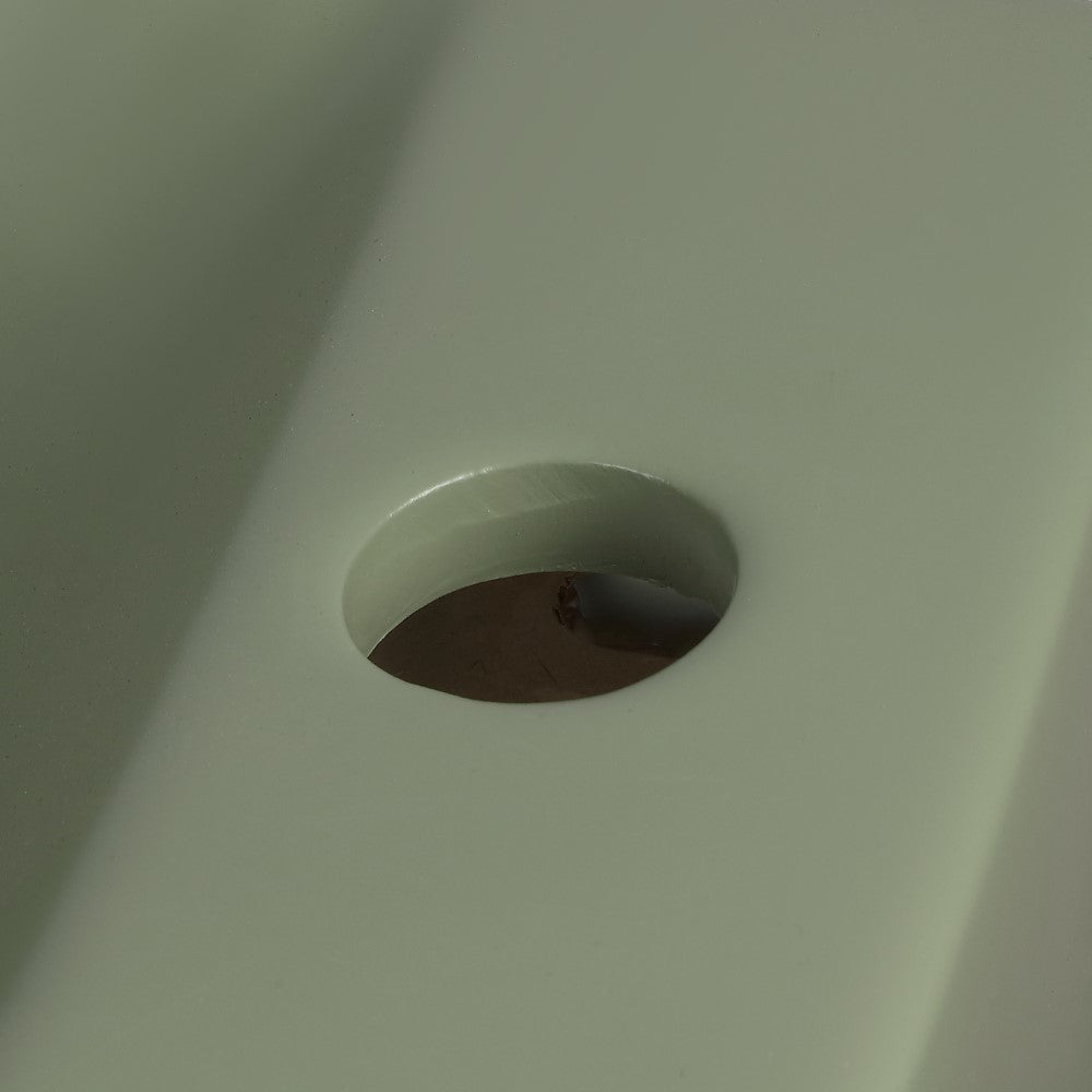 Aurora 15 in. W x 8 in. D Modern Wall Mounted Rectangular Ceramic Mini Sink