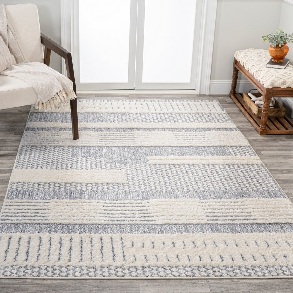 Keely Geometric High-low Area Rug