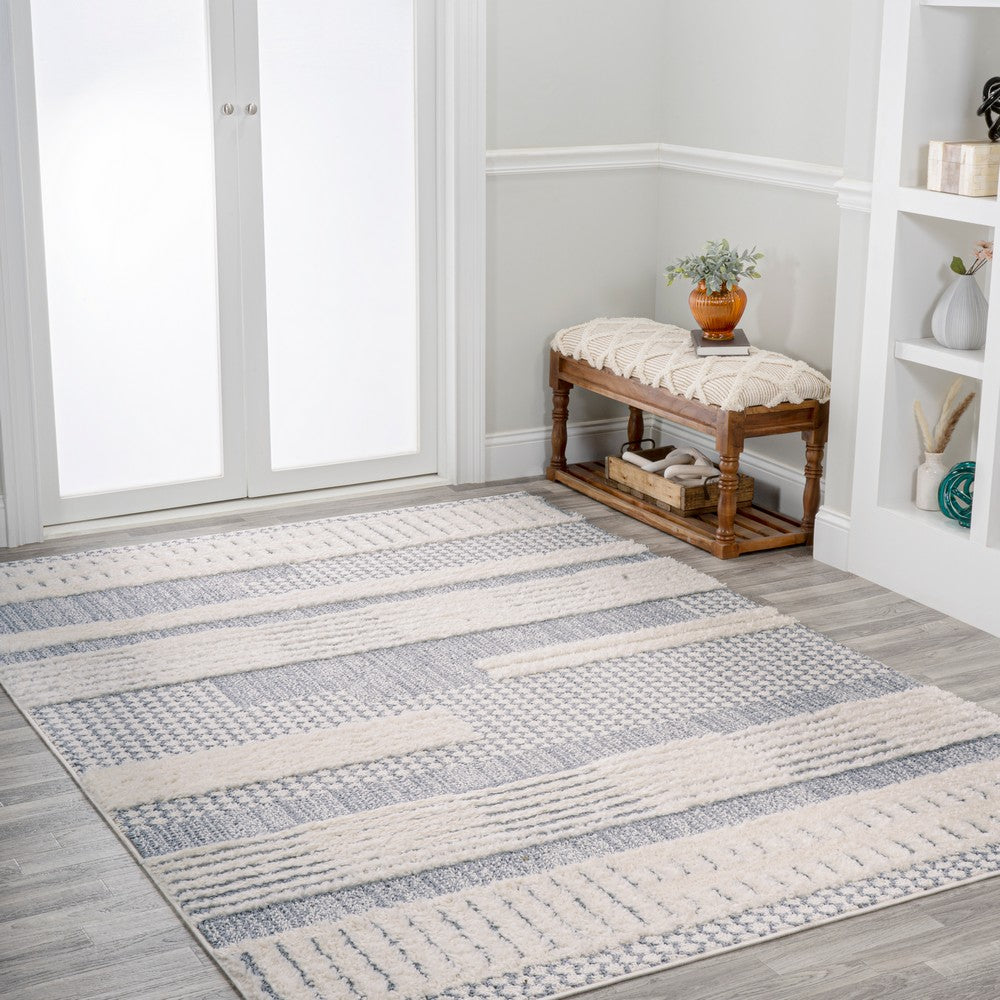 Keely Geometric High-low Area Rug