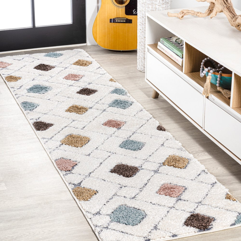 Ludwig Retro Trellis High-low Area Rug