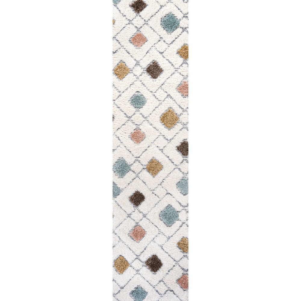 Ludwig Retro Trellis High-low Area Rug
