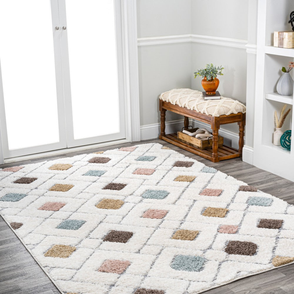 Ludwig Retro Trellis High-low Area Rug