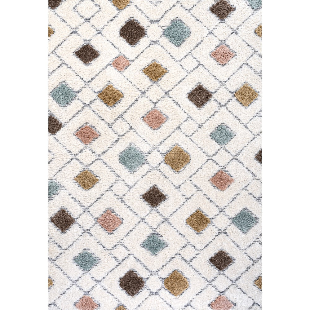 Ludwig Retro Trellis High-low Area Rug