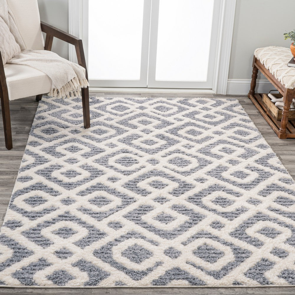 Ludwig Retro Trellis High-low Area Rug