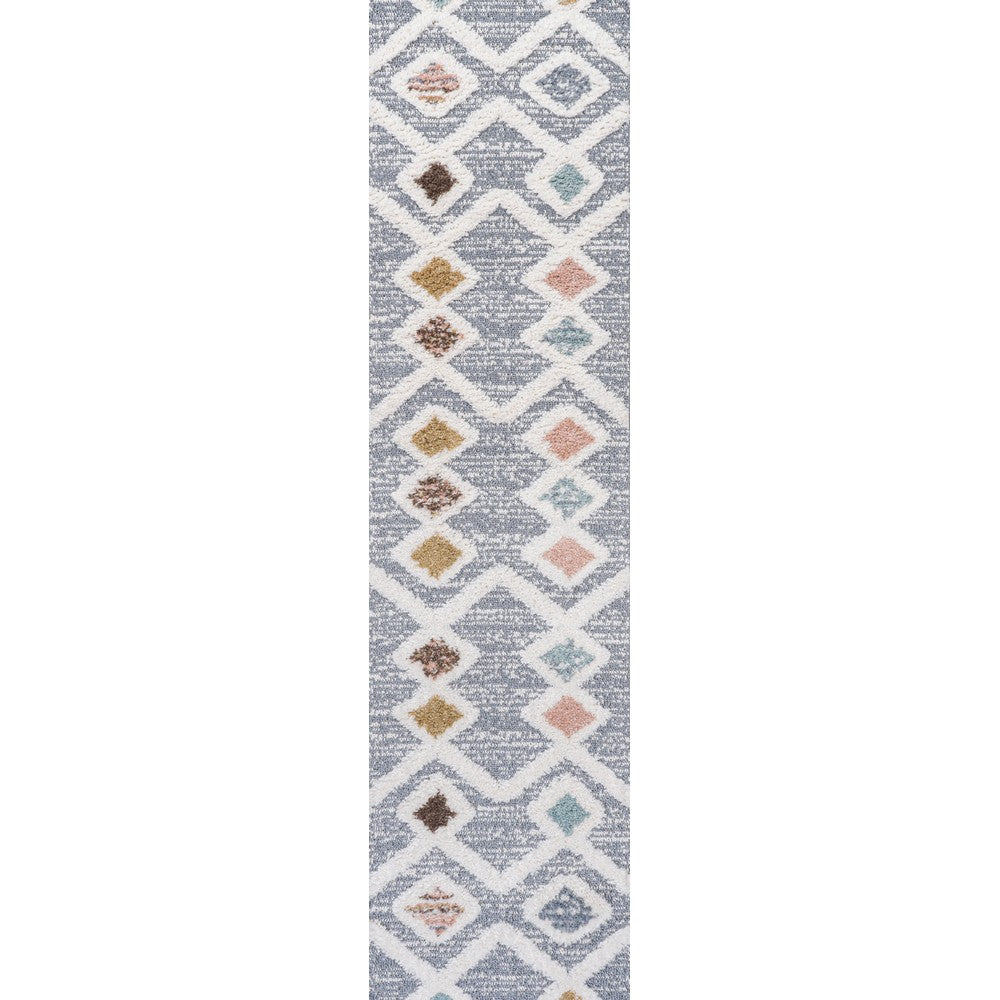 Shalon Trellis High-low Area Rug