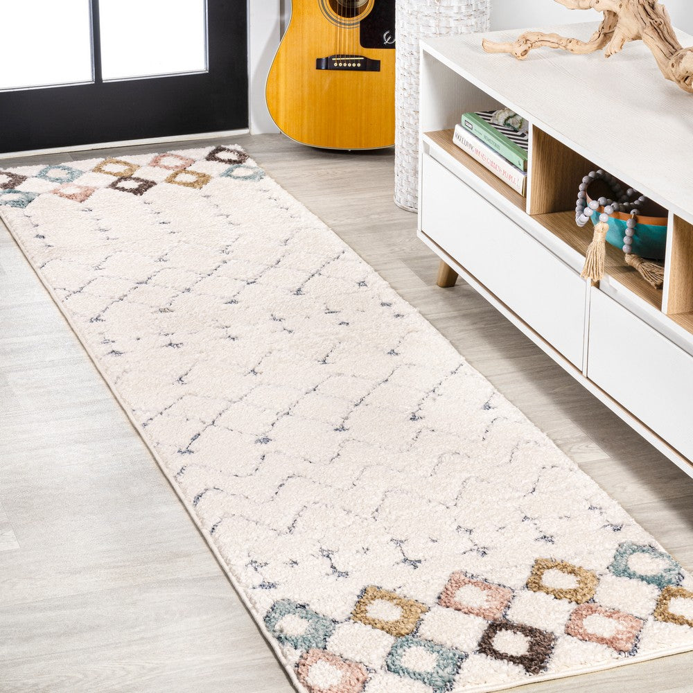 Zizi Moroccan Trellis Plush Carved Area Rug