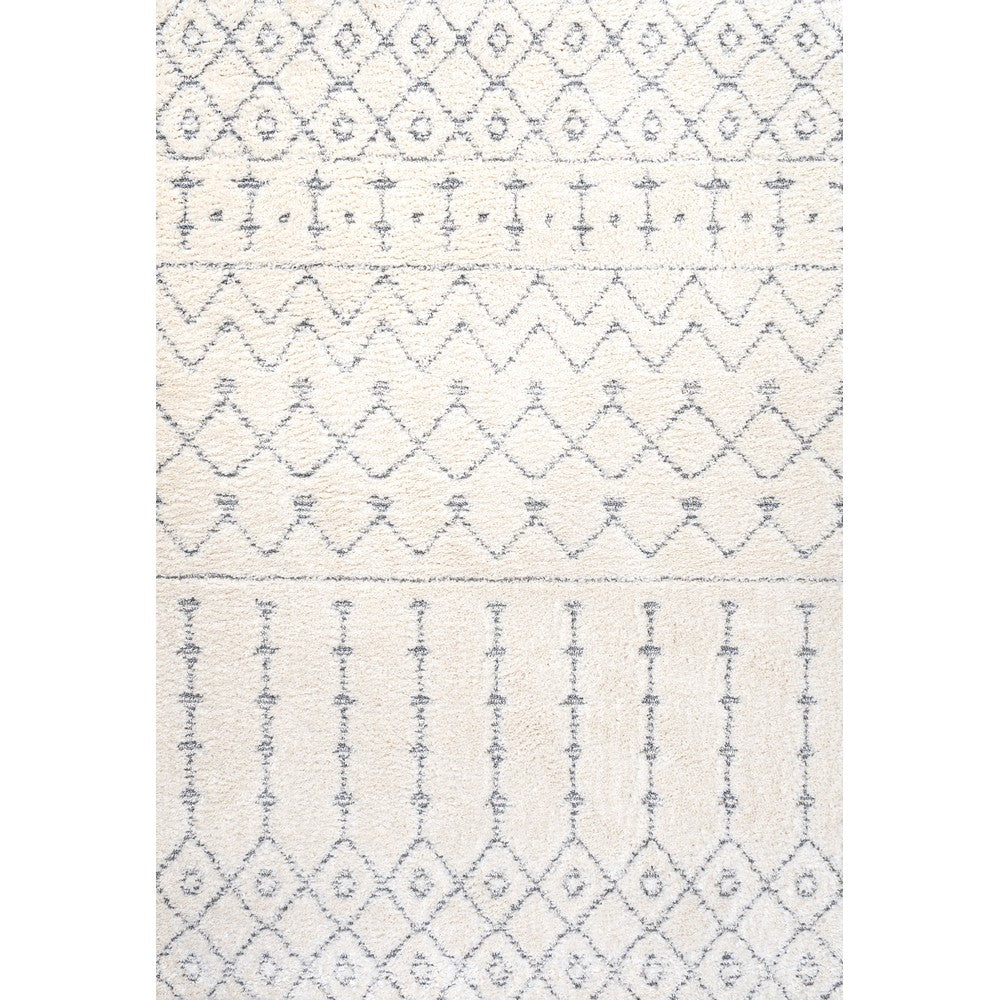 Zizi Moroccan Trellis Plush Carved Area Rug
