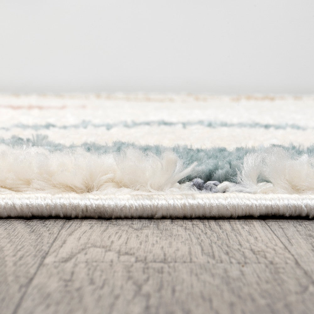 Maira Diamond Tribal High-low Area Rug