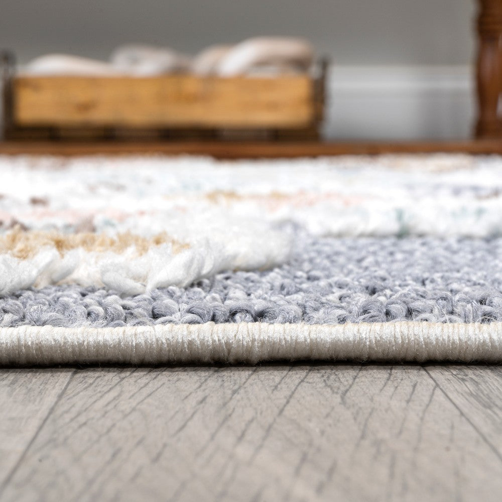 Rayna Persian Medallion High-low Area Rug