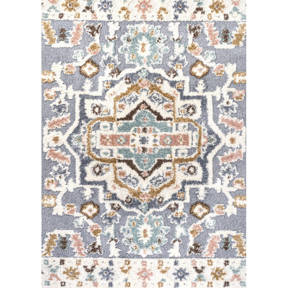 Rayna Persian Medallion High-low Area Rug