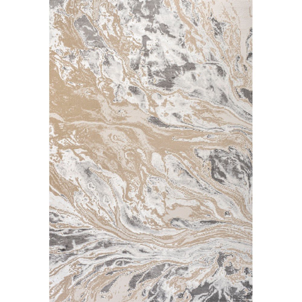 Batura Swirl Marbled Abstract Area Rug