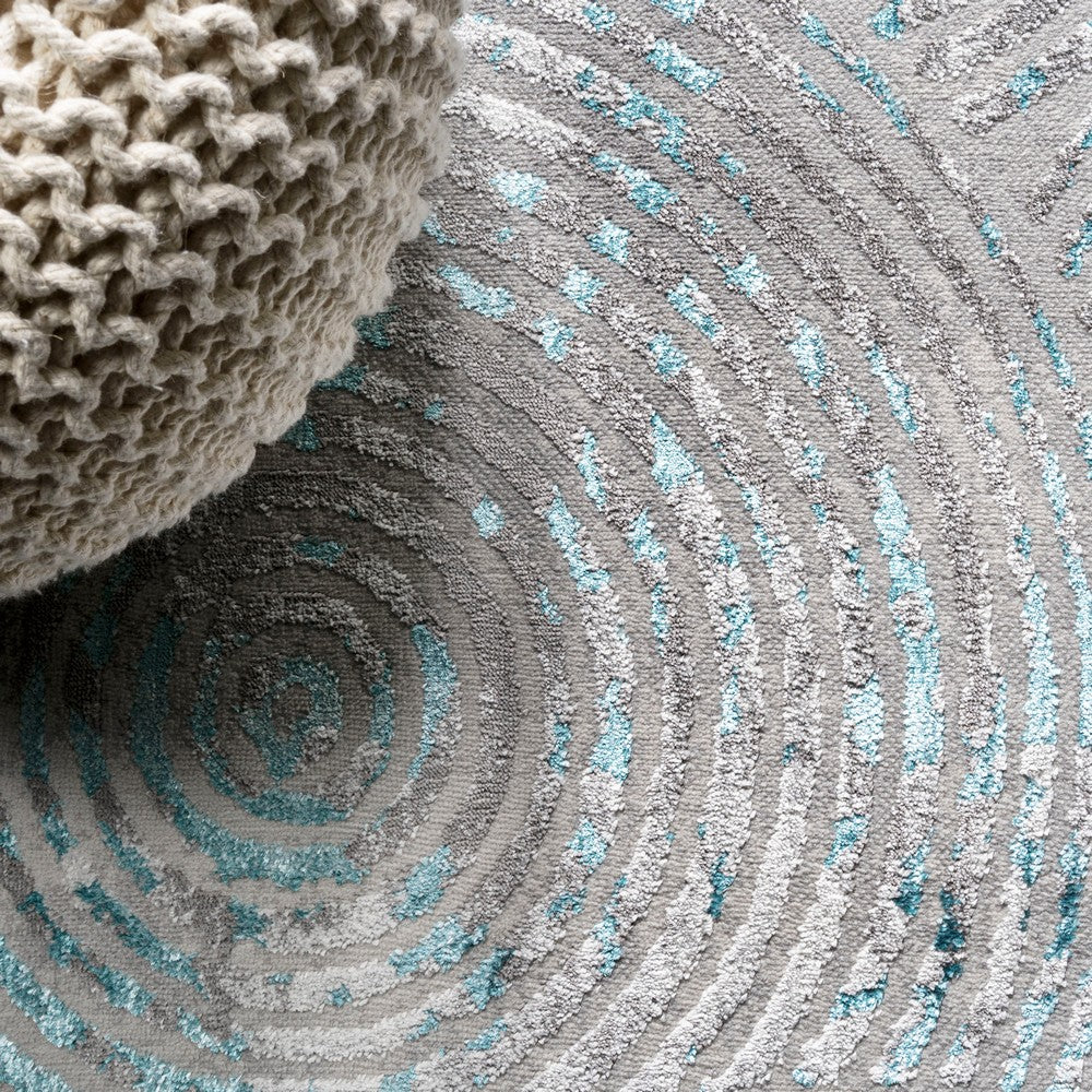 Kongur Timeworn Modern Abstract Area Rug