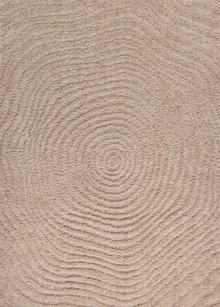 Sandmere Concentric Ring High-low Shag Area Rug
