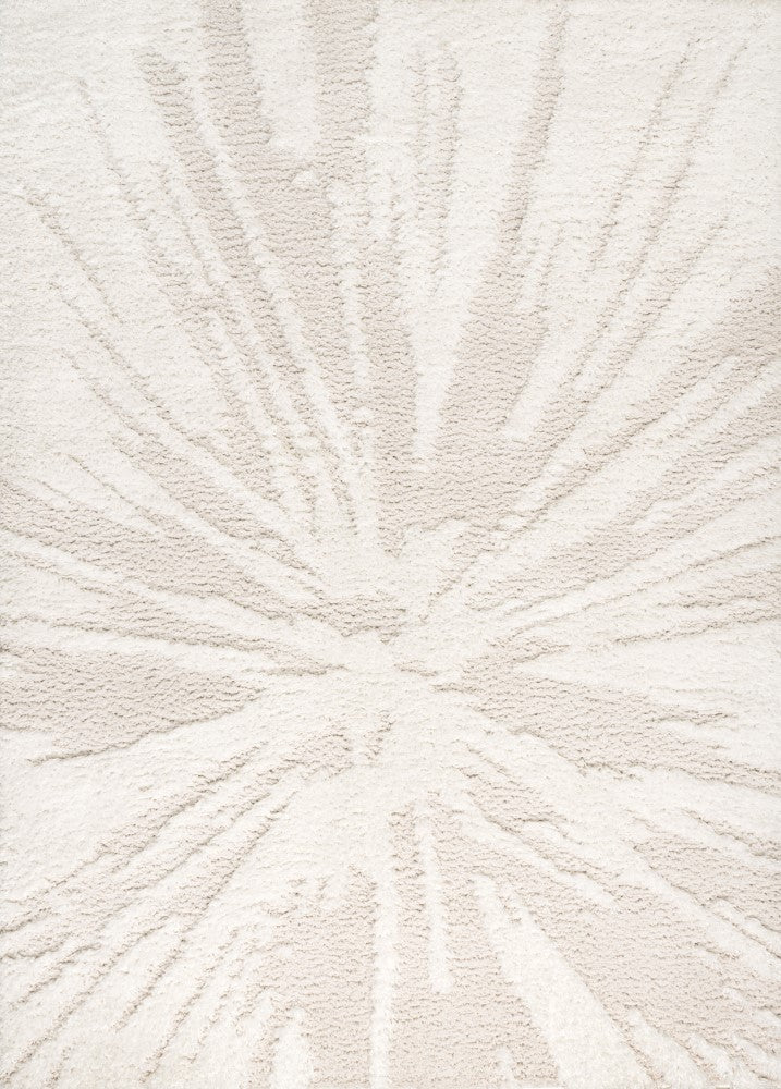 Willowshade Sunburst Abstract High-low Shag Area Rug