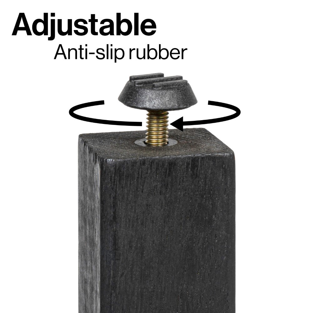 Nuvair 15.75" Traditional Classic Slatted Solid Acacia Wood Indoor/Outdoor Shower Stool