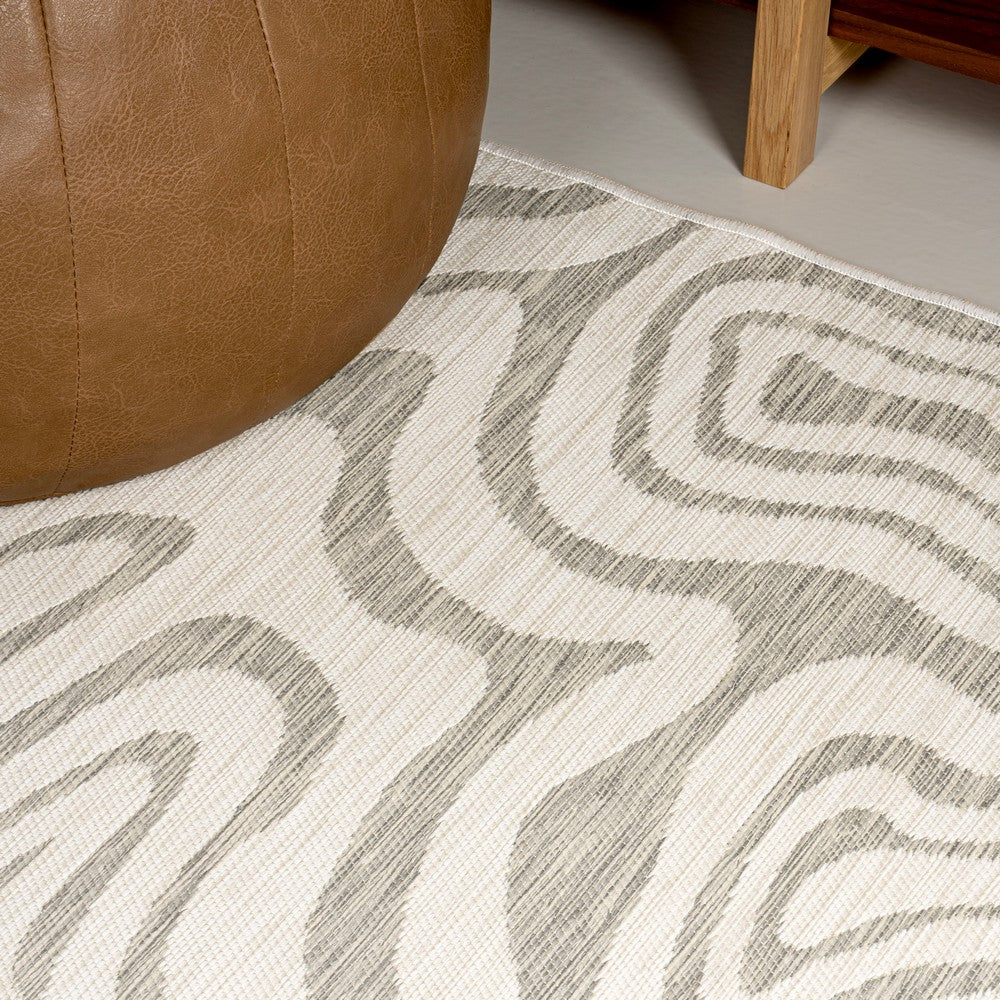 Echo Modern Bohemian Abstract Organic Reversible Machine-Washable Indoor/Outdoor Area Rug