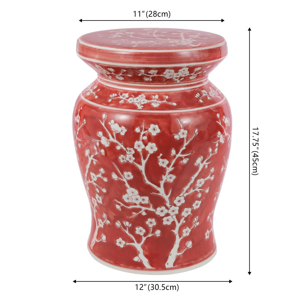 Scholar 17.7" Ceramic Garden Stool