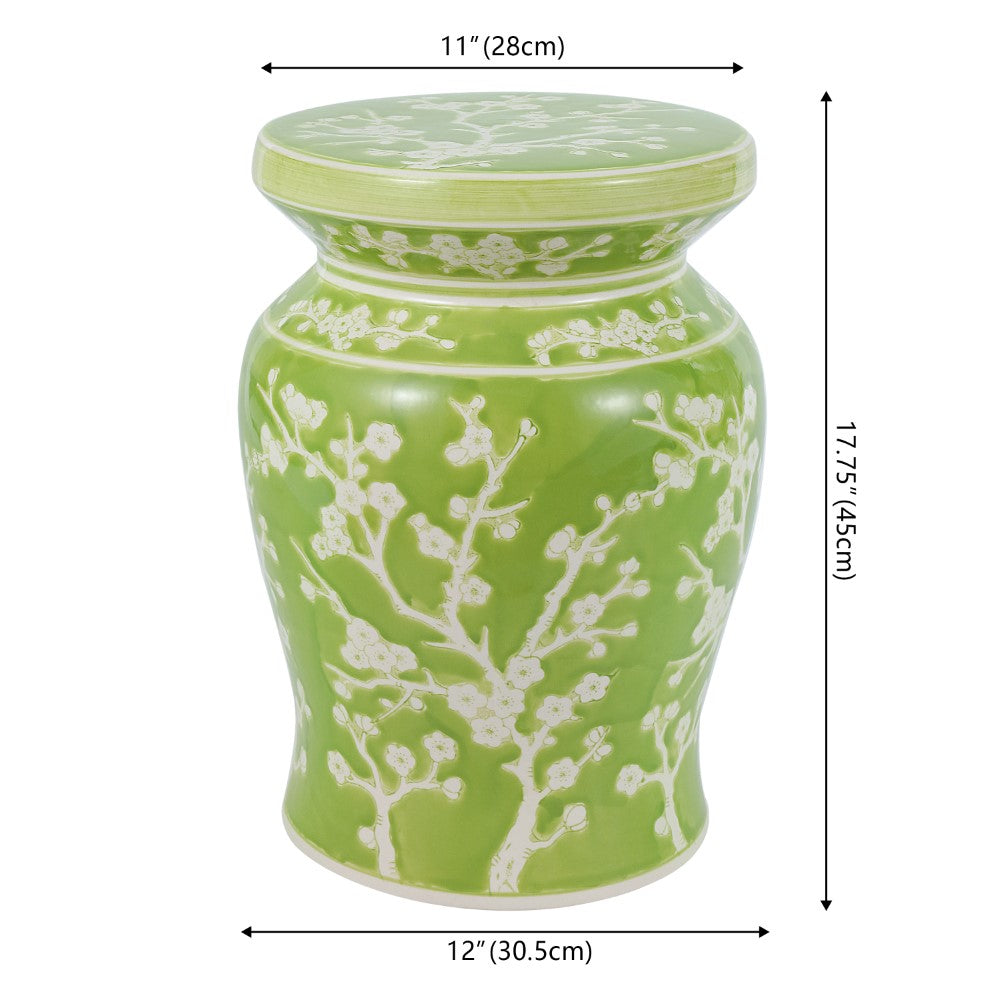 Scholar 17.7" Ceramic Garden Stool