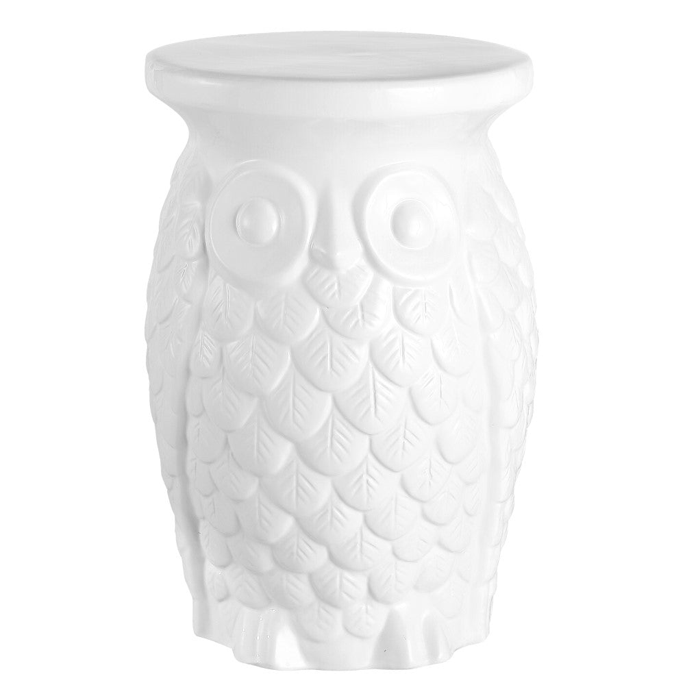 Langle Owl 17.5" Ceramic Garden Stool