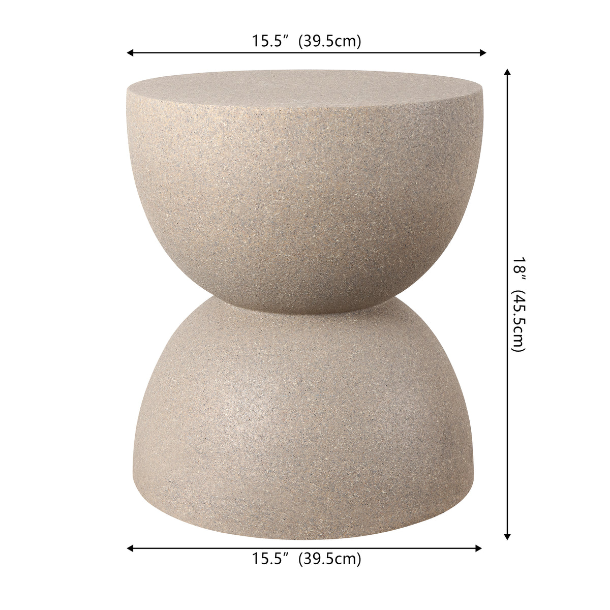 Lane-Century 18" Mid-Century Modern Drum Accent Table