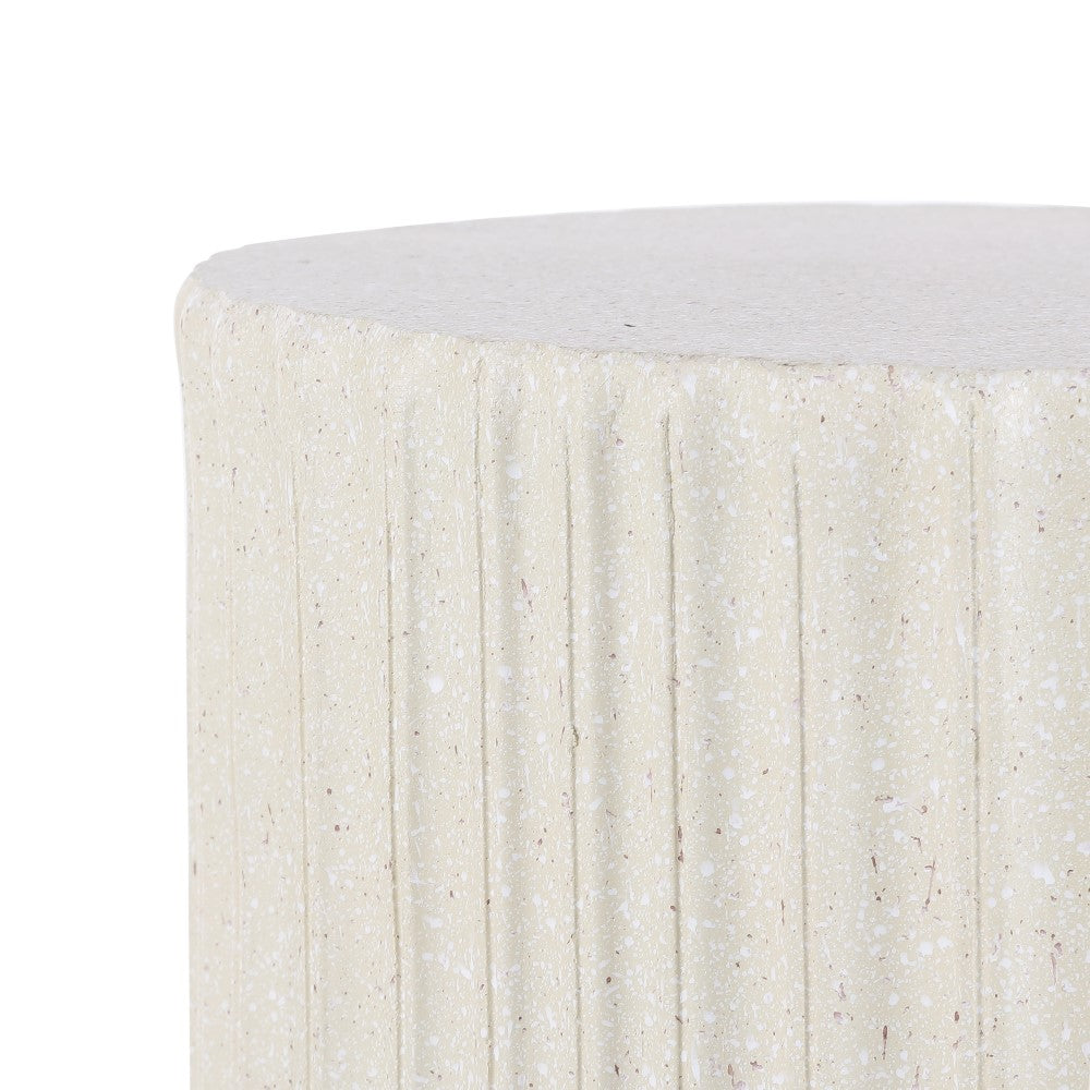 Harper 19" Modern Art Deco Tambour Accent Table