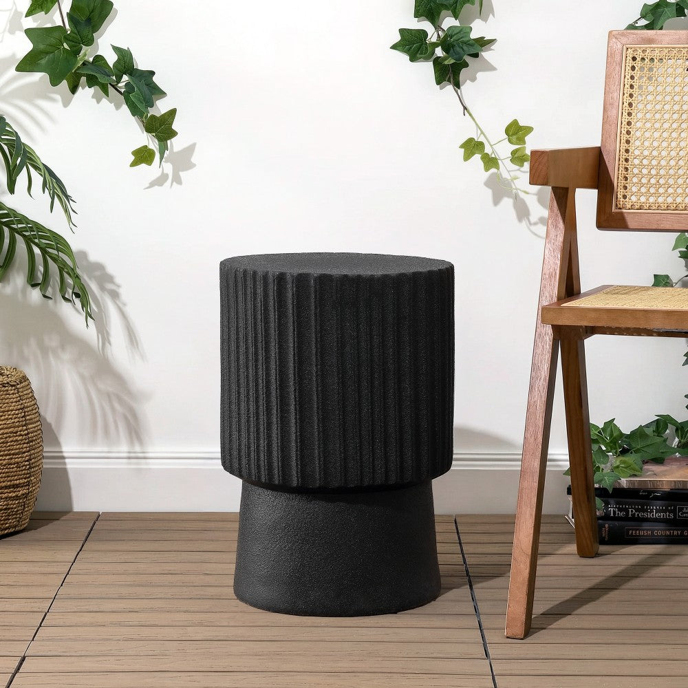 Harper 19" Modern Art Deco Tambour Accent Table